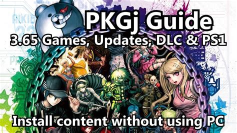 PKGj Guide: Install Vita Games, Updates, DLC and PS1 Content .